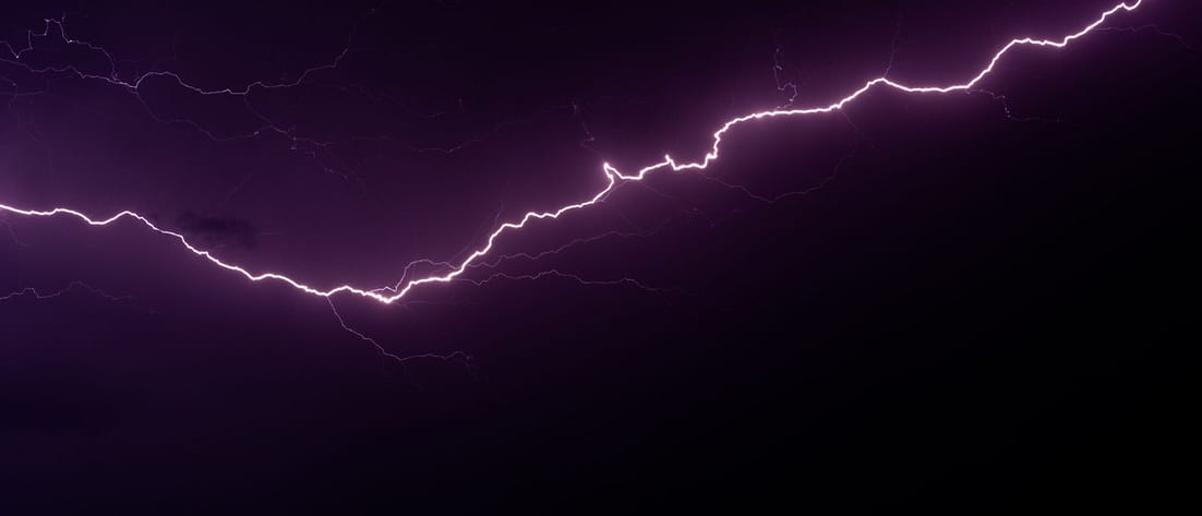 Blitz am Himmel